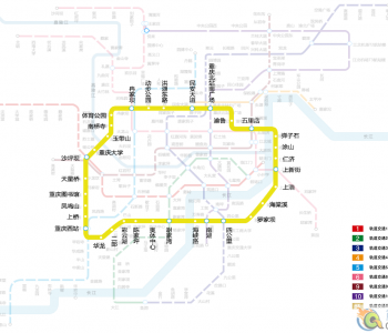 重慶環線運營時刻表,環線運營線網圖